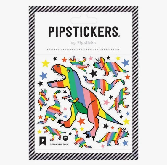 Fuzzy Hear Me Roar Stickers by Pipsticks