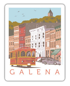 Galena Main Street Sticker by Bozz Prints
