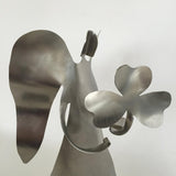 Angel with Shamrock Sculpture by Gail Chavenelle