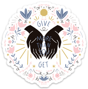Give More Sticker by Gingiber