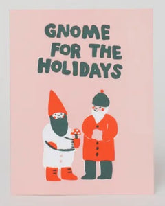 Gnome Holiday Greeting Card by Egg Press Manufacturingp