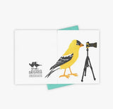 Watch the Birdie Goldfinch Card by Burdock & Bramble