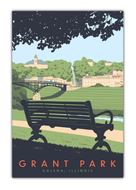 Galena Grant Park Postcard by Bozz Prints