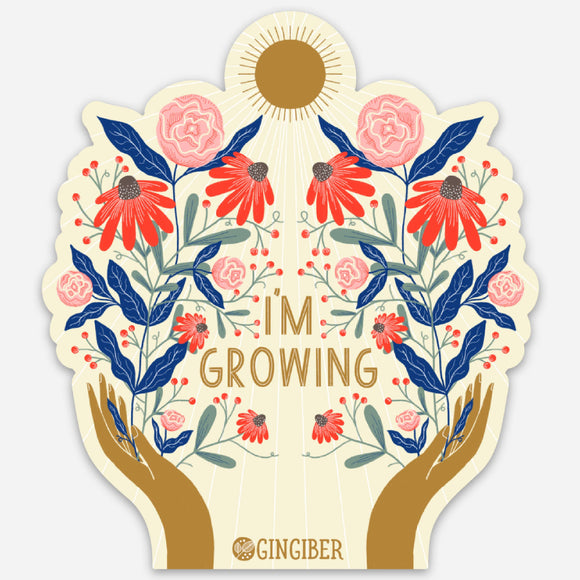 I'm Growing Sticker by Gingiber