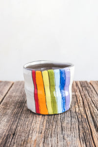 Rainbow Half Cup by ZPots