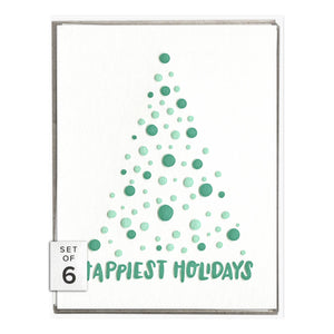 Happiest Holidays Tree Greeting Card from Ink Meets Paper