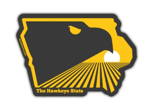 The Hawkeye State Sticker by Bozz Prints