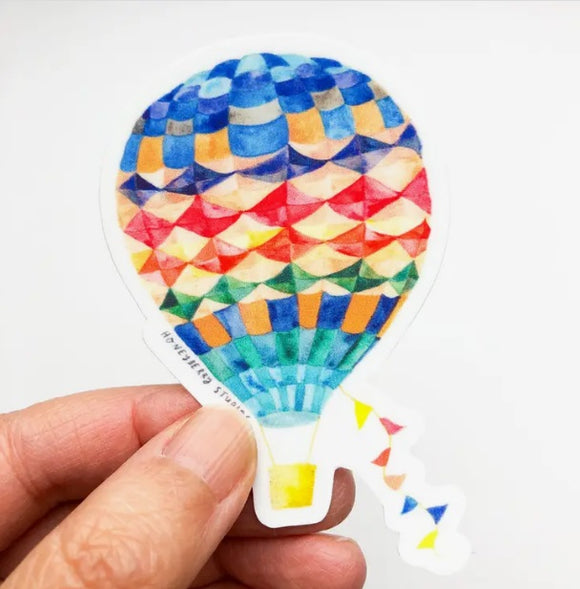 Hot Air Balloon Sticker by Honeyberry Studios