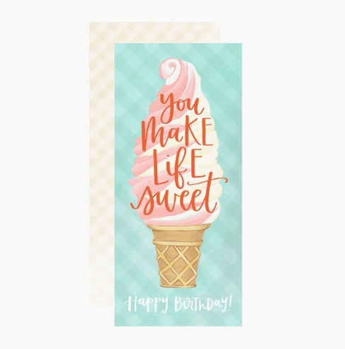 Ice Cream Cone Birthday Card by 1canoe2