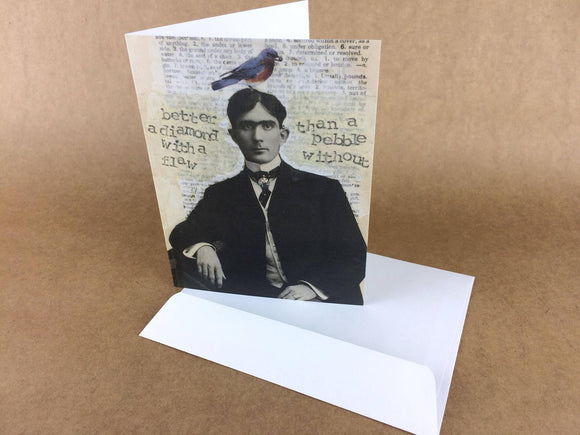 Flawed Man Greeting Card by Lori Biwer-Stewart