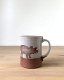 Triceratops Mug by Keith Hershberger