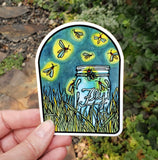 Fireflies Sticker by Sarah Angst
