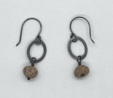 Flat Oval Rock Earrings by Jennifer Nunnelee