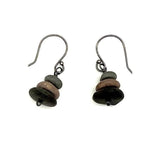Stacked Rock Earrings by Jennifer Nunnelee