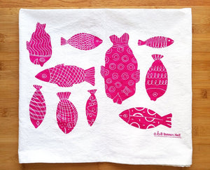 Fish Dishtowel by Kate Brennan Hall