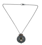 Single Embedded Rock Necklace by Jennifer Nunnelee