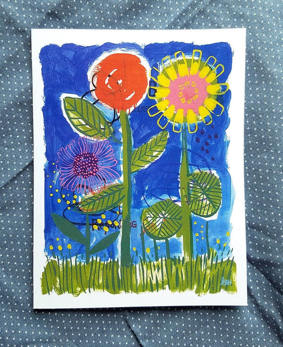 Night Flowers Card by Kate Brennan Hall