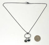 Oval With Two Rocks Necklace by Jennifer Nunnelee