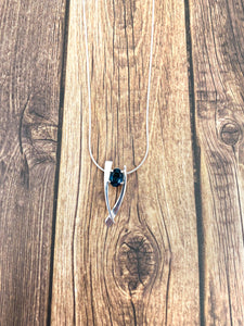 London Blue Topaz Necklace by Margie Magnuson