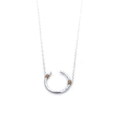 Open Circle Necklace by Trecy Bleich