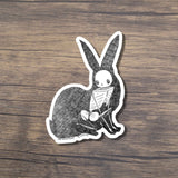 Rabbit Animus Sticker by Cat Rocketship