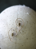 Nautilus Shaped Stud Earrings by Brianna Kenyon