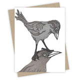 Piggyback Grackle Card by Burdock & Bramble