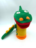Fleece Dragon Puppet by Cate & Levi