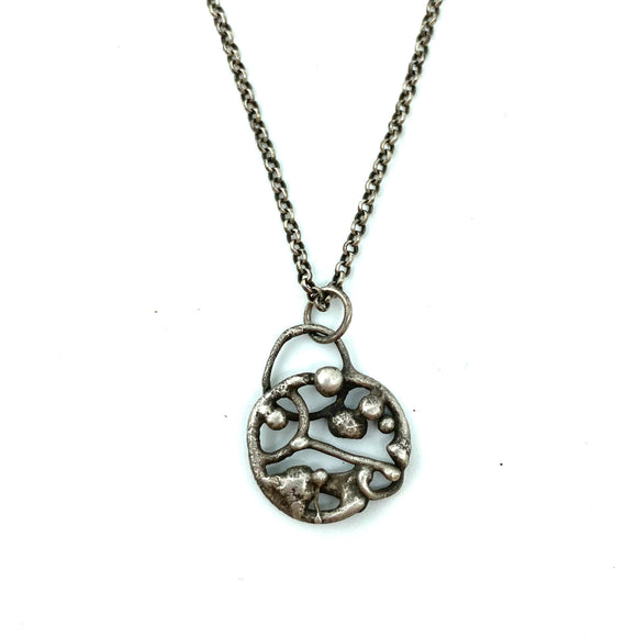Scrappy Silver Necklace by Amber Carlin