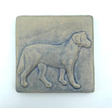Labrador Retriever Dog 4" x 4" Tile by Whistling Frog