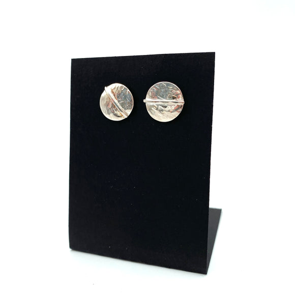 Reticulated Circle Earrings by Thomas Kuhner