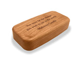 Mahatma Gandhi Quote 4” Medium Wide Secret Box by Heartwood Creations