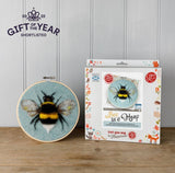 Bee in a Hoop Needle Felting Craft Kit by The Crafty Kit Company