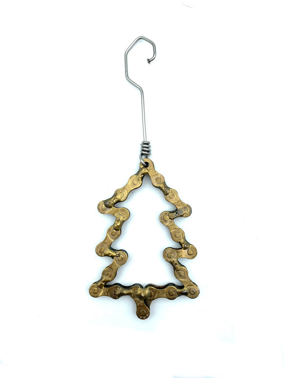 Tree Bicycle Chain Ornament by Drew Evans