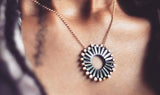 Pinwheel Necklace by Trecy Bleich