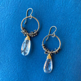 Large Two-Tone Hoop Peg Earrings by Austin Titus