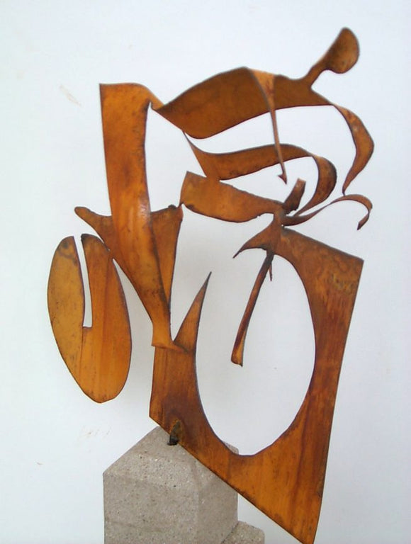 Cyclist Sculpture by Gail Chavenelle