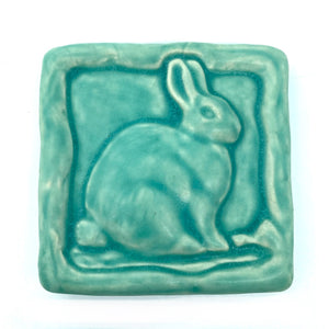 Rabbit 4" x 4" Tile by Whistling Frog