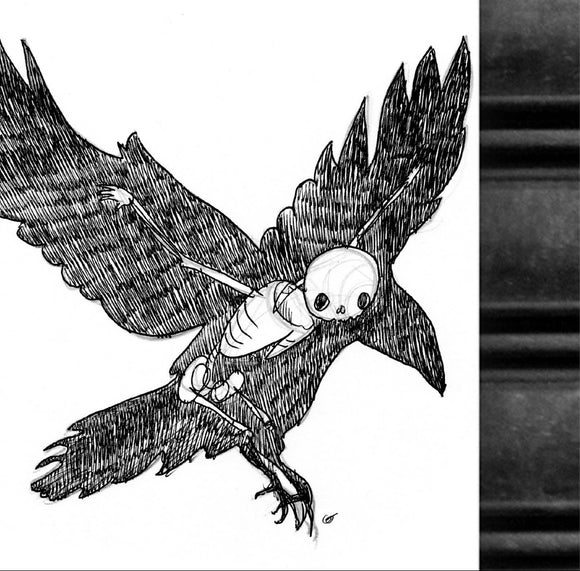 Crow Animus Print by Cat Rocketship