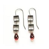 Tumbling Mini Square Earrings by Ashka Dymel