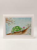 Turtle Blank Greeting Card by Stormy Mochal