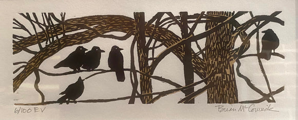 Five Crows 6/100 by Brian McCormick