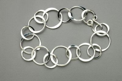 Heavy Circle Chain Bracelet by Thomas Kuhner