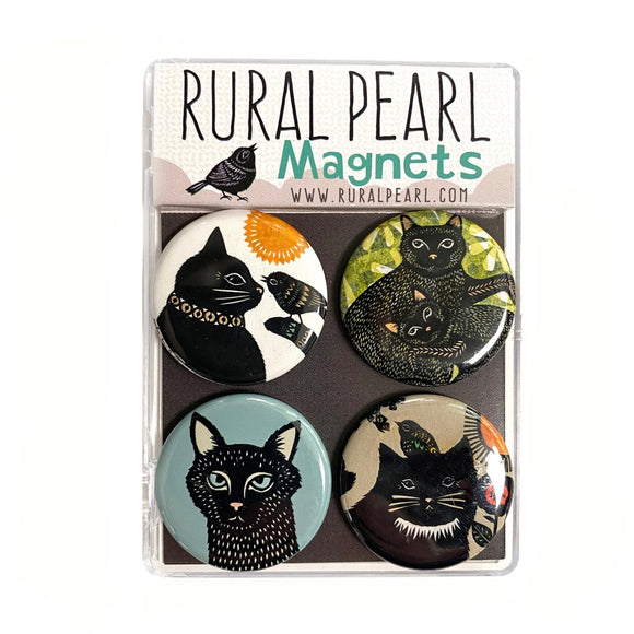 Cats II Magnet Set by Angie Pickman