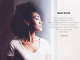 Open Circle Necklace by Trecy Bleich