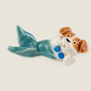 Mermaid Dog Ceramic "Little Guy" by Cindy Pacileo