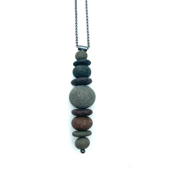 Stacked Rock Necklace by Jennifer Nunnelee