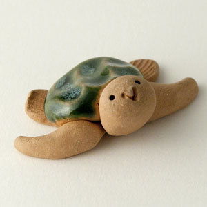 Sea Turtle Ceramic "Little Guy" by Cindy Pacileo