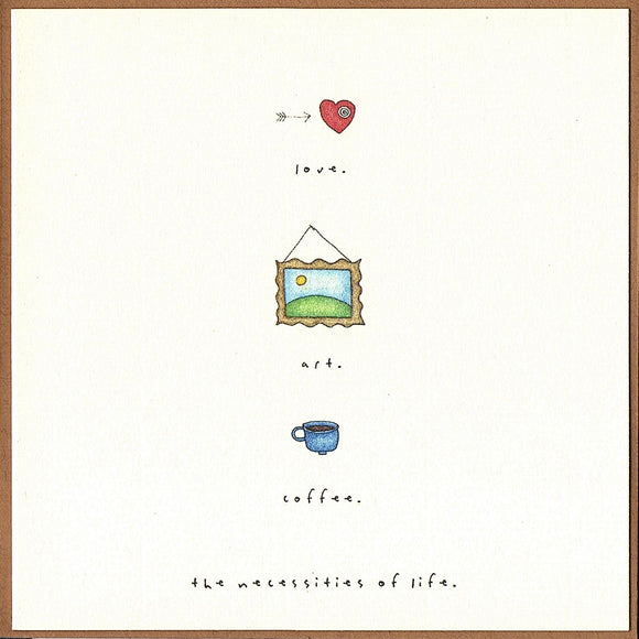 The Necessities of Life Greeting Card by Beth Mueller