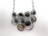 Circle Cluster Rock Necklace by Jennifer Nunnelee